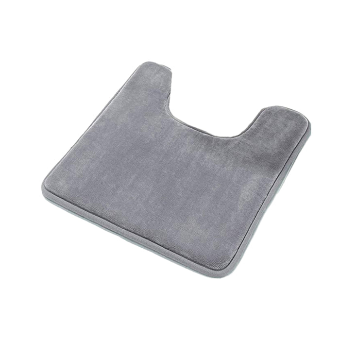 Memory Foam Water Absorbent Floor Mat Silver Grey