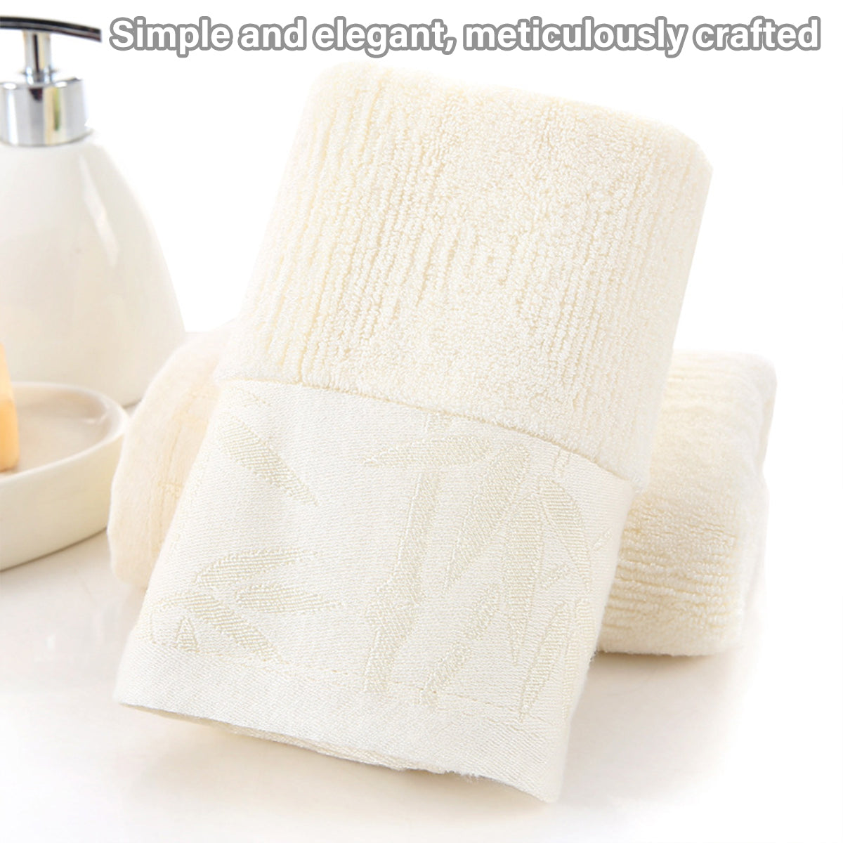 2 Pcs Hotel Face Towels in 3 Colour Options – Product View 5