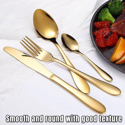 2 Sets Stainless Steel Cutlery 10 Piece Dining Utensils