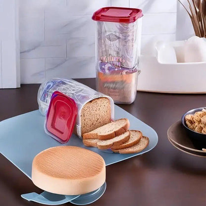 Bread Keeper Loaf Storage Container Vertical Bread Box Bin with Sealed Lid