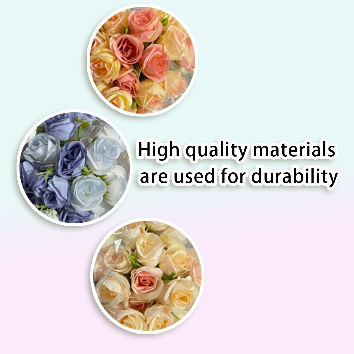 2pcs Artificial Rose Bouquet Valentine's Day Gift Fake Flowers Wedding Decor