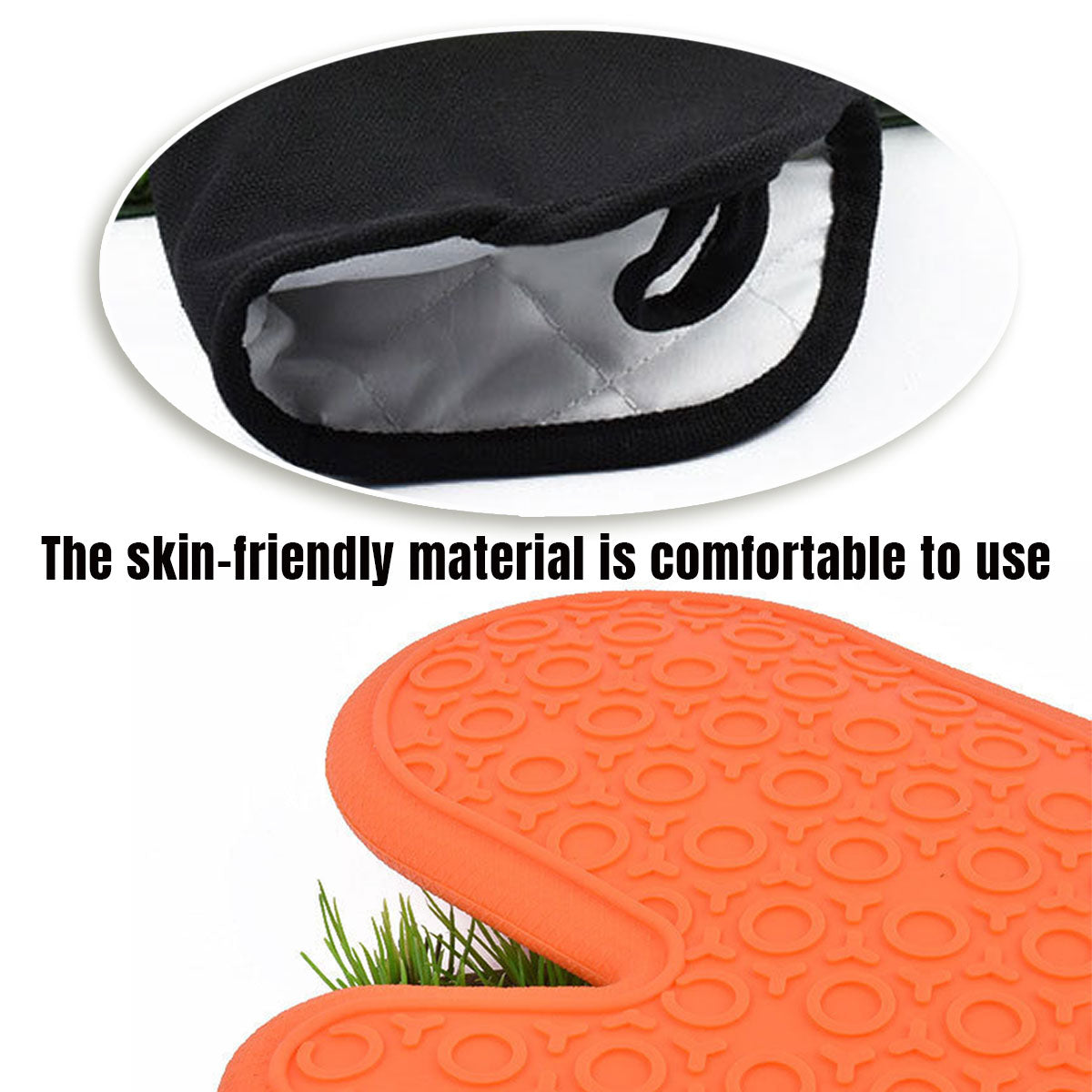 2pcs Insulated Oven Mitts Heat Resistant Gloves for Kitchen Household Use AU