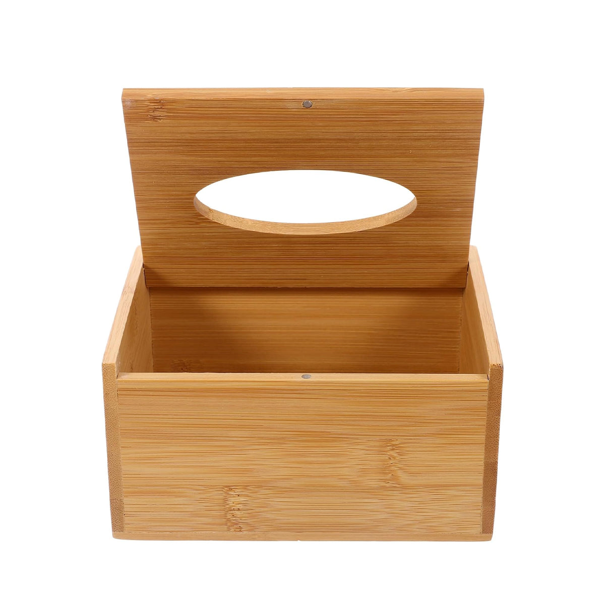 Bamboo Tissue Box Holder Wooden Cover Dispenser for Home and Office