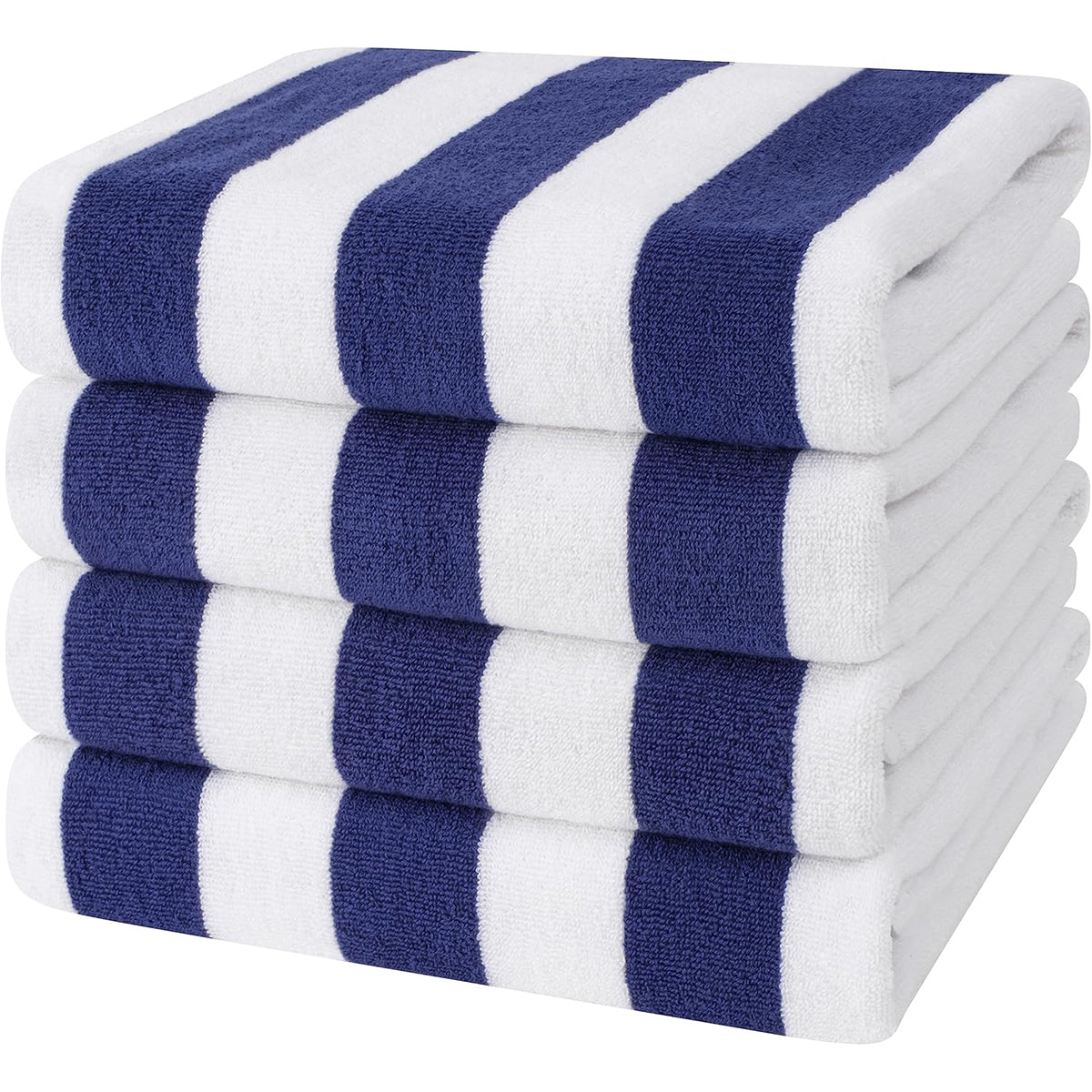 4pcs Striped Bath Towels 75x150cm Soft Absorbent Cotton Towels for Bathroom AU