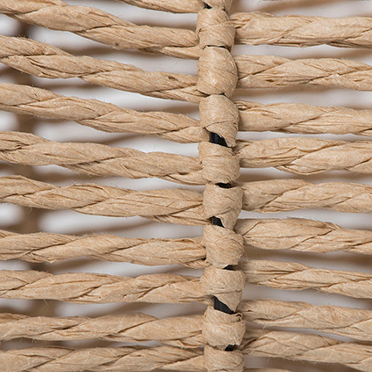 Handwoven Paper Rope Pendant Lampshade Pastoral Style 23cm
