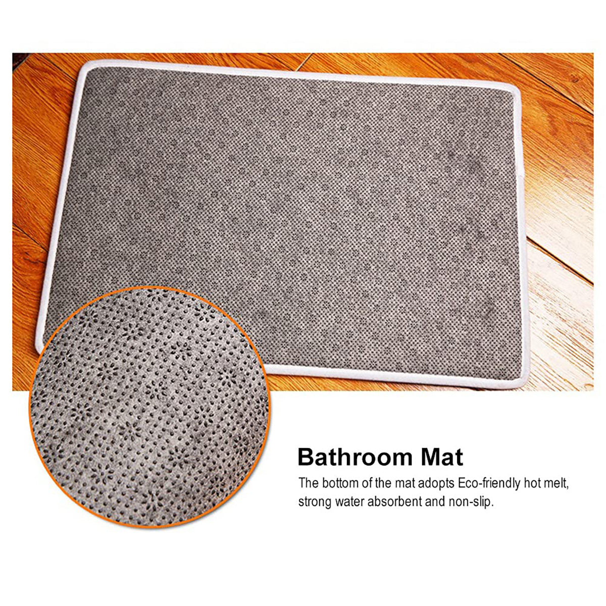 Absorbent Non-Slip Retro Cassette Bathroom Floor Mat 2 Sizes
