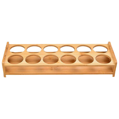 Bamboo Wine Glass Holder Splitter Cup Holder Organiser for Kitchen Bar Storage