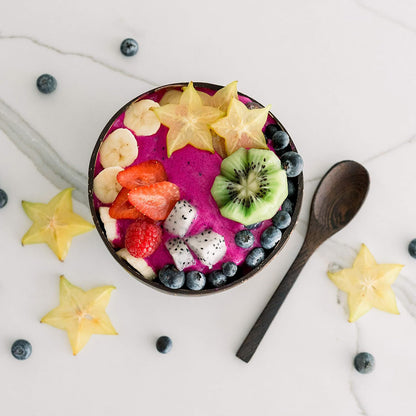 4Sets Natural Coconut Shell Bowls Eco-Friendly Tableware for Salad