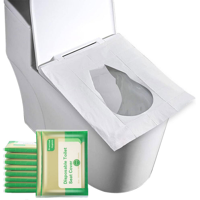 10 Pcs Soluble Toilet Seat Covers for Hotels