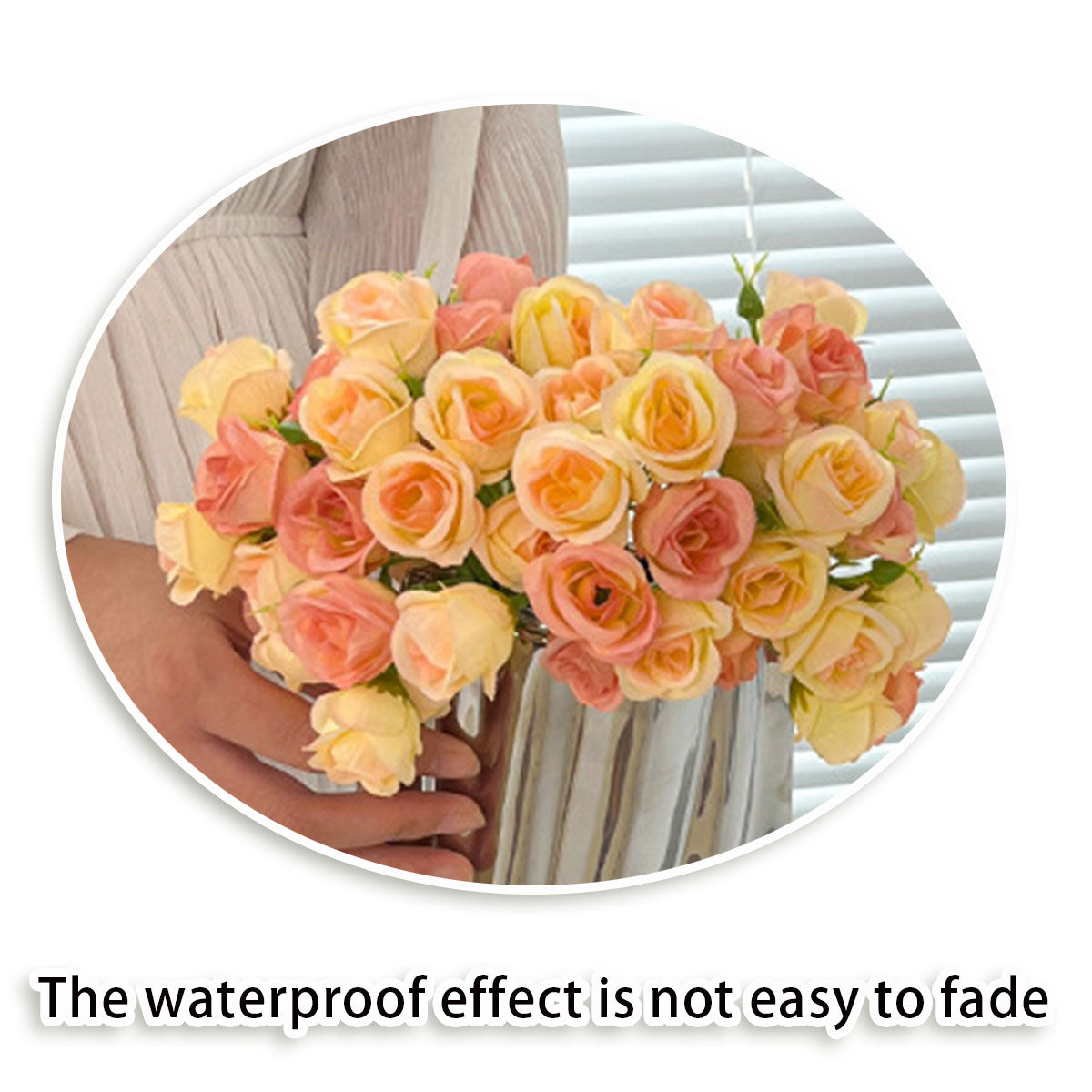 2pcs Artificial Rose Bouquet Valentine's Day Gift Fake Flowers Wedding Decor