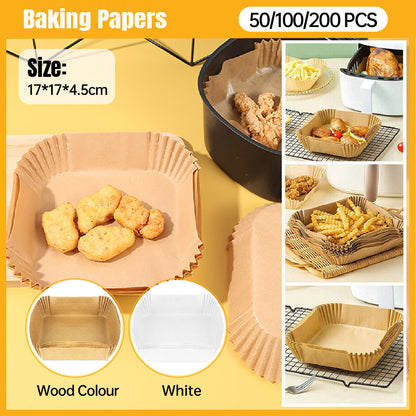 Square Air Fryer Paper Liners in 6 Options – Product View 14
