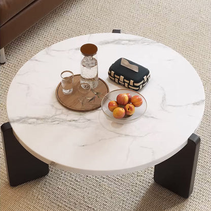 Coffee Table Modern Style 80x31CM Black Small Tea Table for Living Room Bedroom