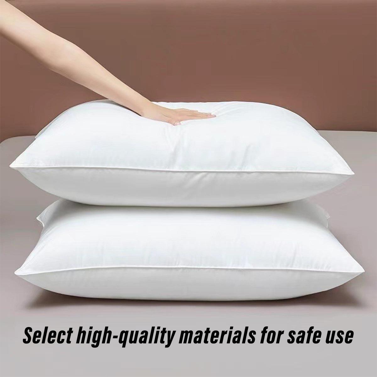 White Cotton Pillow Core Inserts Hotel Quality Pair Set