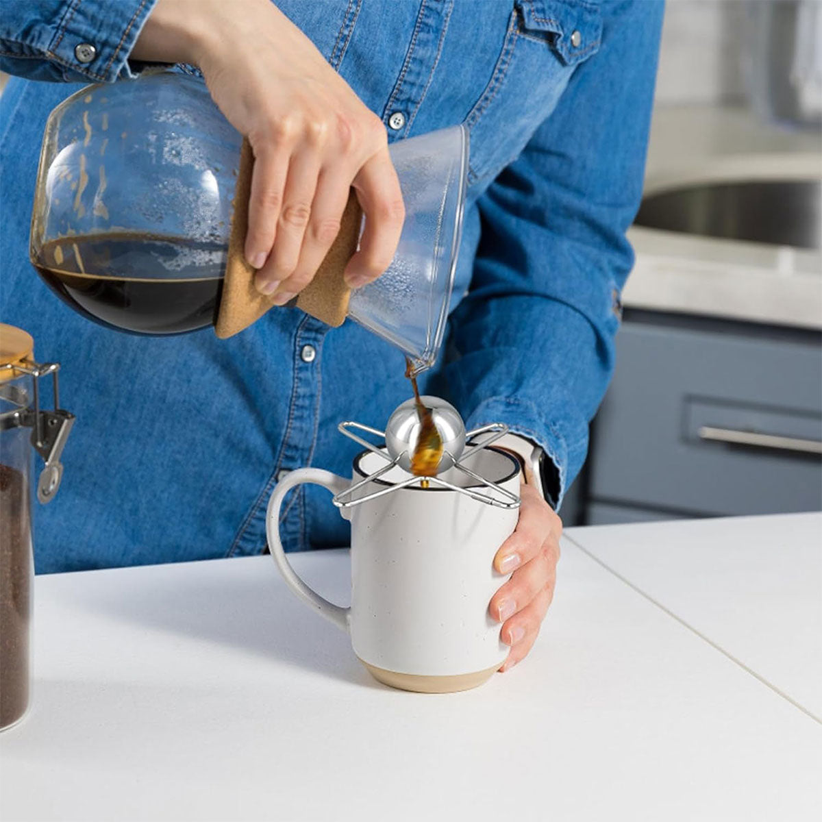 Reusable Stainless Steel Drink Chiller Ball – Product View 6