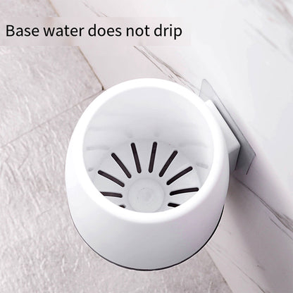 Wall Mounted Silicone Toilet Brush No Dead Cleaning Brush for Bathroom Household