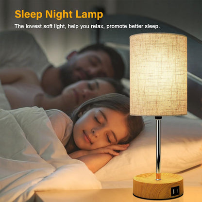 3-Speed Dimmable Bedside Table Lamp Touch Control Modern Nightstand Light AU