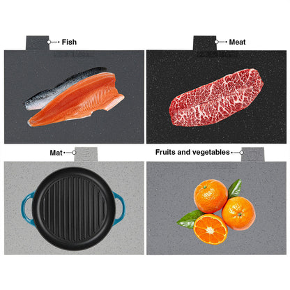 4pcs Cutting Board Set Non Slip Kitchen Chopping Boards Food Prep Kitchen Tools