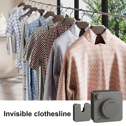 Invisible Wall Mounted Clothesline for Hotel Bathroom Sunbed Laundry Drying Rope