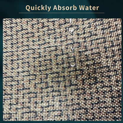 2 Pcs Absorbent Kitchen Floor Mat Non-Slip Linen Rug Set