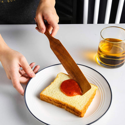 5 Pcs Teak Wooden Spatula Set Kitchen Cooking Utensils