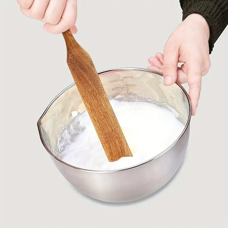 5 Pcs Teak Wooden Spatula Set Kitchen Cooking Utensils
