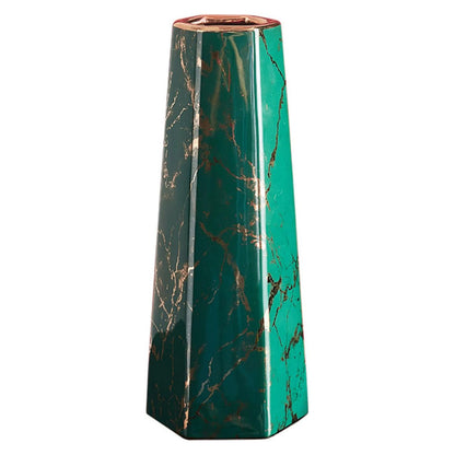 Marbled Ceramic Vase Simple Home Living Room Decor Flower Arrangement Piece AU