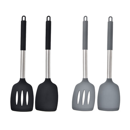 2Pcs Silicone Cooking Utensils Stir Fry Spatula for Non Stick Cookware