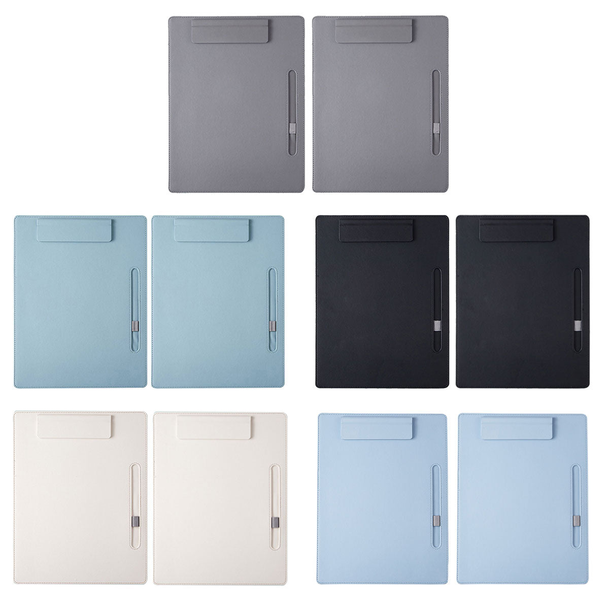2 Pcs Leather Clipboard Conference File Holder for Hotel Menu
