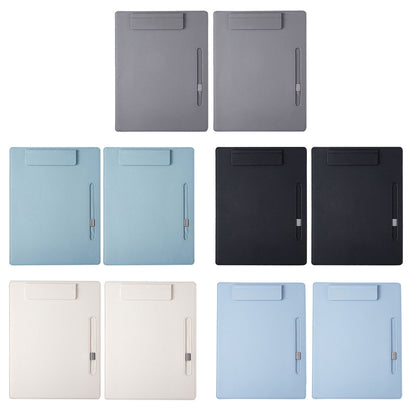 2 Pcs Leather Clipboard Conference File Holder for Hotel Menu