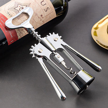 3pcs Red Wine Bottle Opener Corkscrew Set Kitchen Bar Tools for Easy Opening