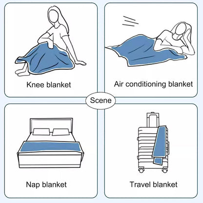 Facecloth Napping Blanket for Office Dormitory Sofa Lightweight Cozy Cover AU
