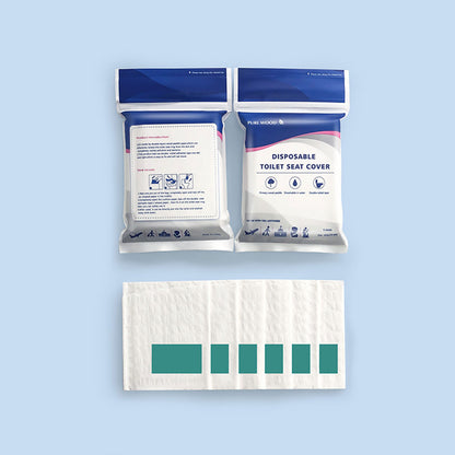 10PCS Disposable Water Soluble Toilet Seat Cover Travel Hygiene Paper Mat AU