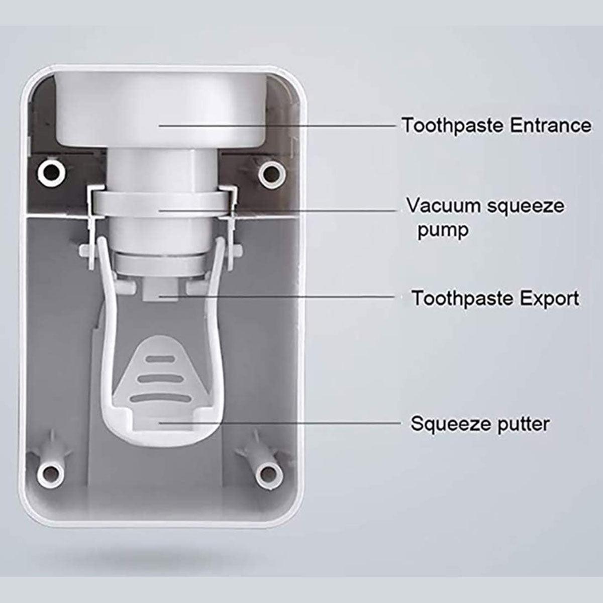 Wall-Mounted Toothpaste Dispenser in 2 Colours – Product View 4