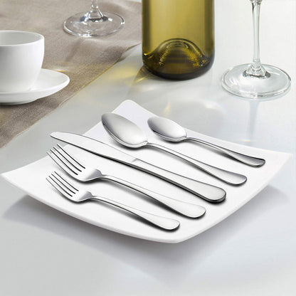 2 Sets Stainless Steel Cutlery 10 Piece Dining Utensils