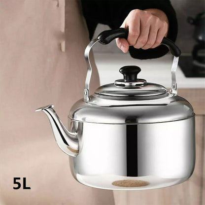 Large Capacity Stainless Steel Kettle for Home Restaurant Induction Cooker Safe