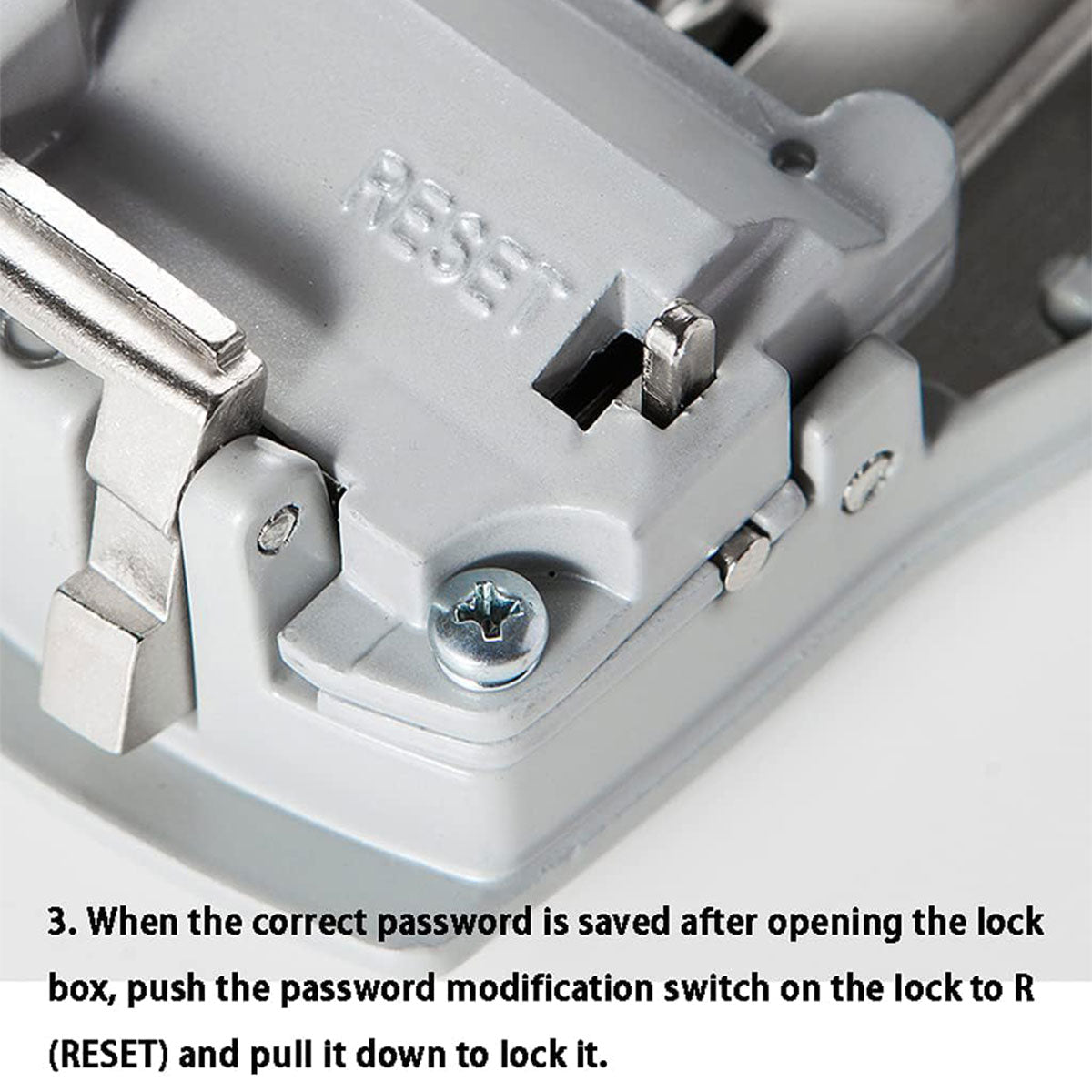 Combination Lock with Hook Heavy Duty Secure Lock for Storage Cabinets and Doors
