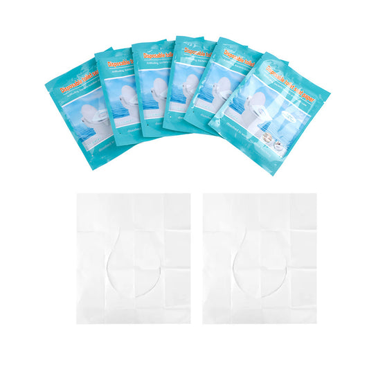 50 Pcs Dissolvable Disposable Toilet Seat Pads Travel Hotel