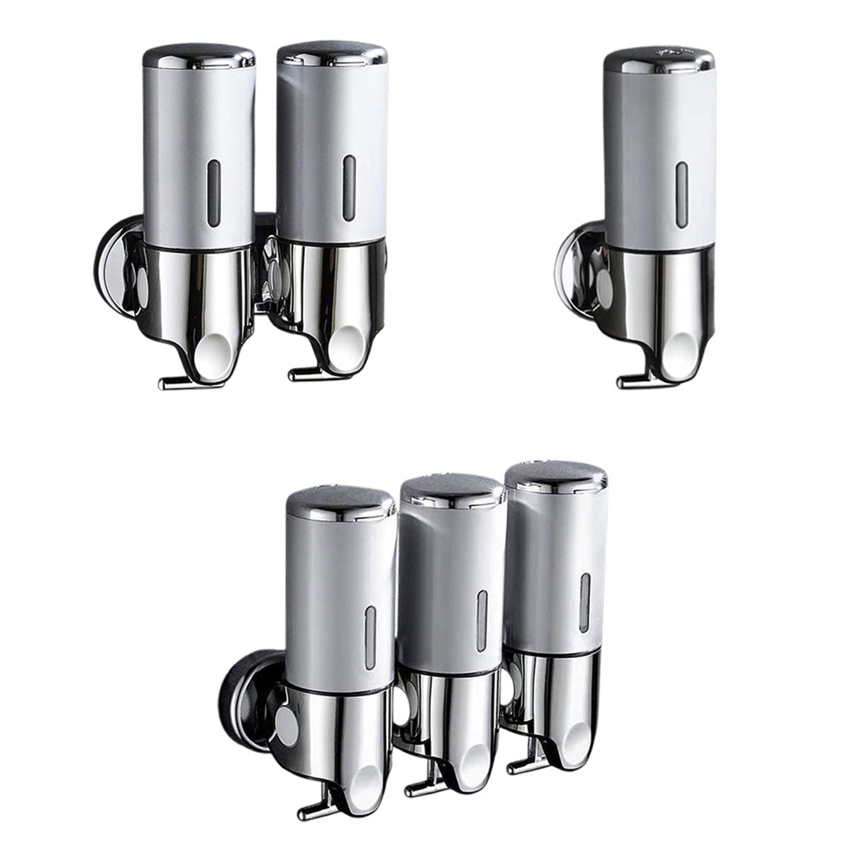 Lever Soap Dispenser Manual Push Shower Gel Hotel Bathroom Use