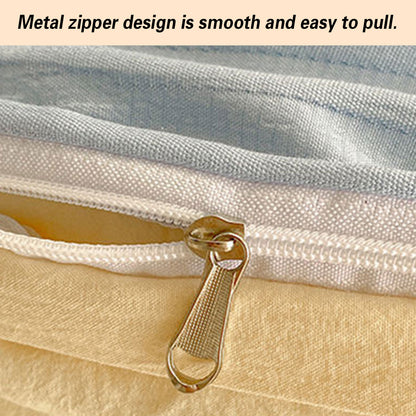 Super Soft Solid Color Duvet Cover with Zipper 180x220 cm