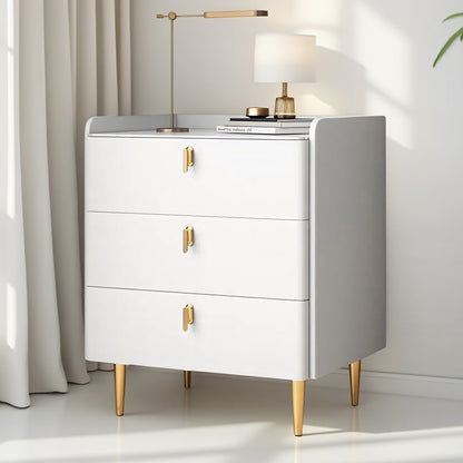 3-Drawer Nightstand Bedroom Storage Cabinet Minimalist Bedside Locker Organizer