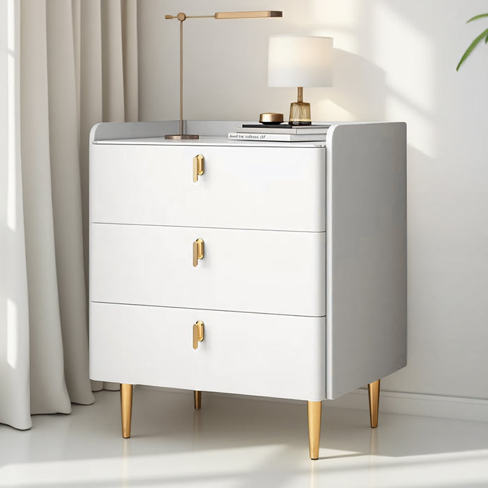 3 Drawer Nightstand with Bedroom Storage