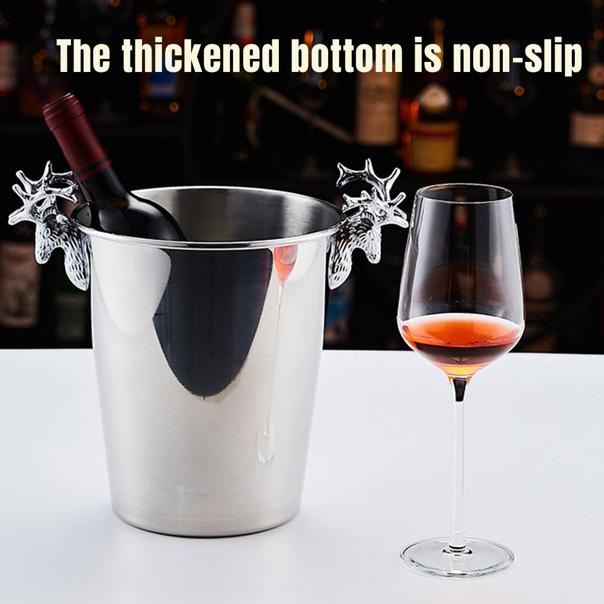 5L Stainless Steel Ice Bucket for Champagne Wine and Bar