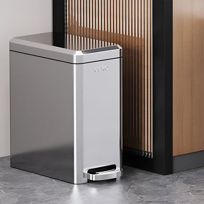 Kitchen Trash Can 9L Household Pedal Bin with Lid Large Capacity Waste Bucket