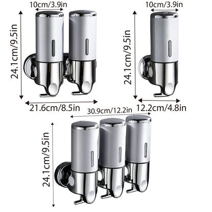 Lever Soap Dispenser Manual Push Shower Gel Hotel Bathroom Use