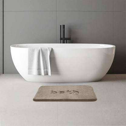 Coral Velvet Bathroom Floor Mat Water Absorbent Anti Slip