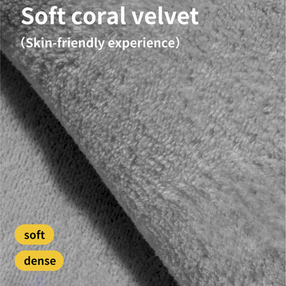 Coral Velvet Bathroom Floor Mat Water Absorbent Anti Slip