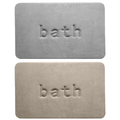 Coral Velvet Bathroom Floor Mat Water Absorbent Anti Slip