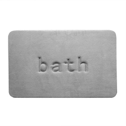 Coral Velvet Bathroom Floor Mat Water Absorbent Anti Slip
