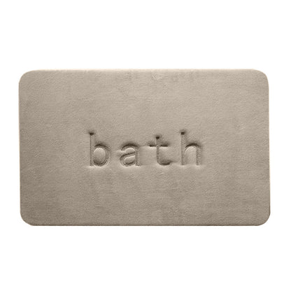 Coral Velvet Bathroom Floor Mat Water Absorbent Anti Slip