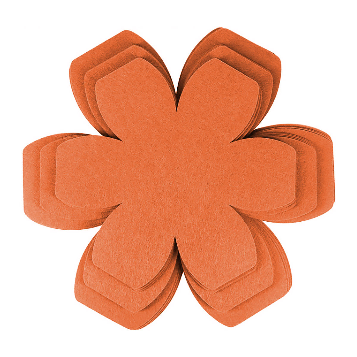 12pcs Thickened Felt Placemats Pan Mats Heat Insulation Flower Shaped Coasters